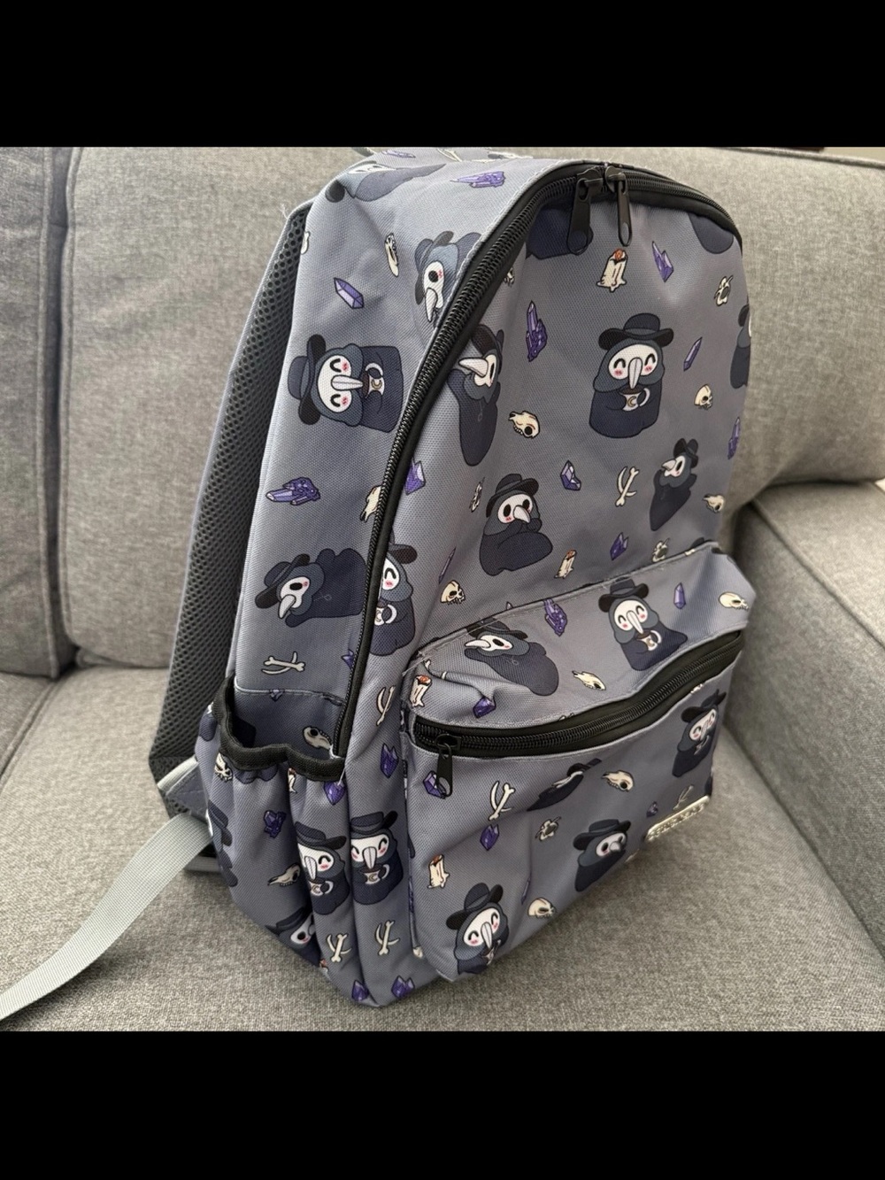 Squishable Doctor Plague Full Size School Backpack Purple